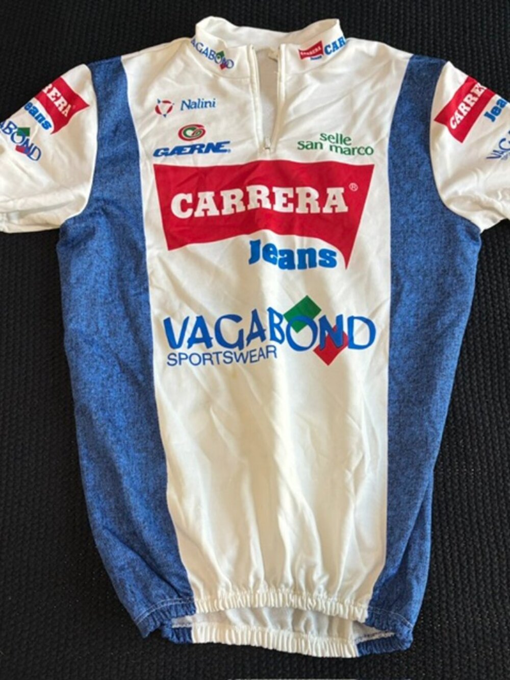 Vintage 1992 Carrera Jeans Tassoni Nalini Team Cycling Jersey Shirt Size 6